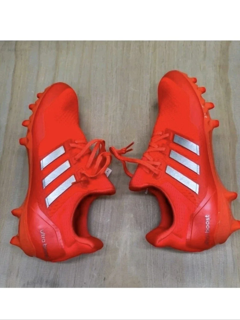 NEW Adidas Ultraboost Football Cleats Mens Size 15 Orange Grey JP7411
